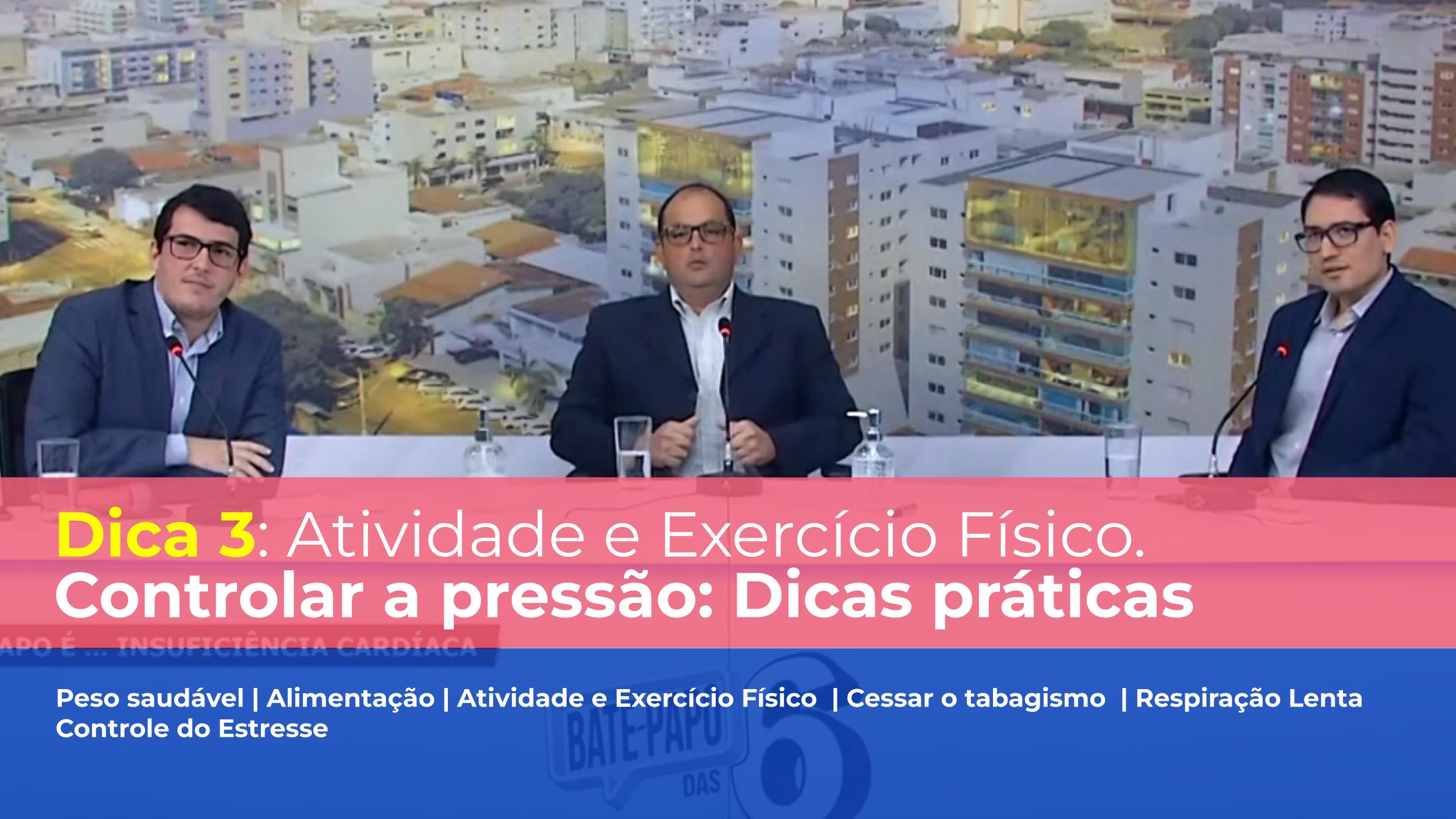 Atividade e exercicio fisico para pressão