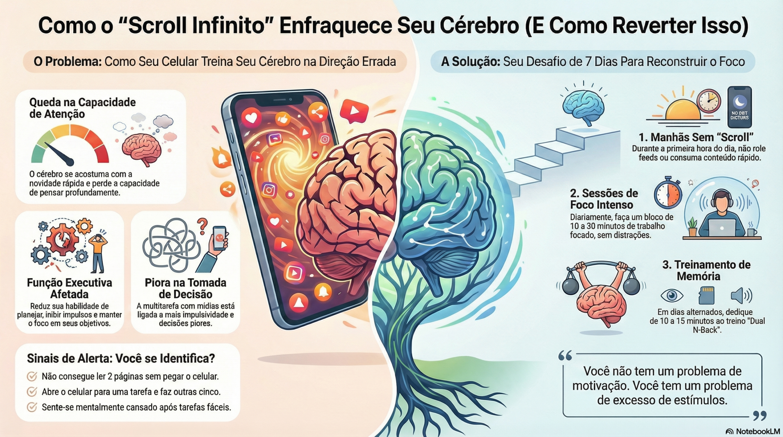 Enfraquecimento do cérebro ou mental
